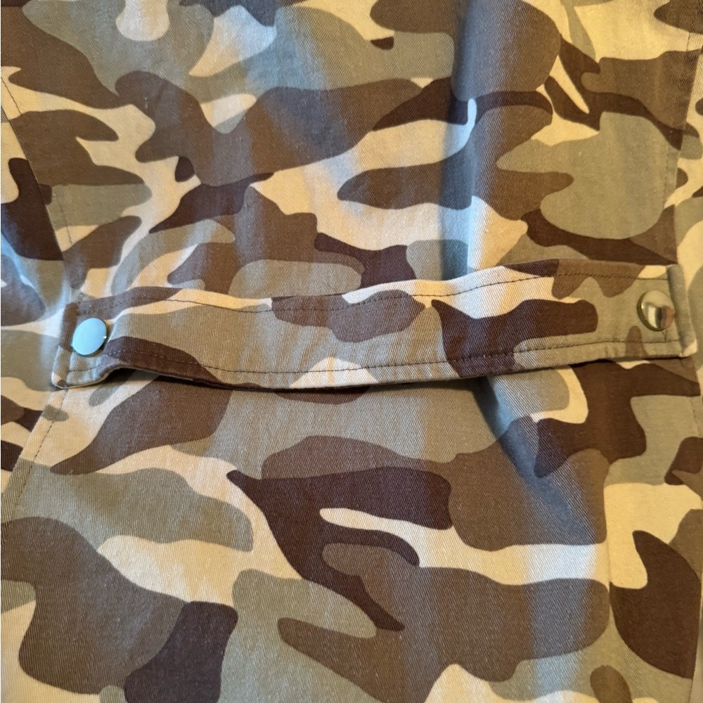 NWOT Belle by Kim Gravel Camouflage Field Jacket - Size 1X - Picture 8 of 9